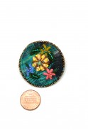 Embroidered Flower Pins
